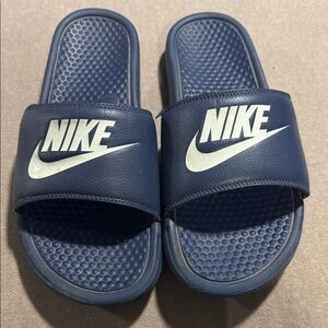 Nike Navy Slide Sandals